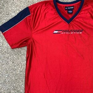 Vintage 90s Tommy Hilfiger Athletics Red Shirt